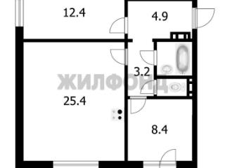 2-комн., 58 м², 3/10 этаж